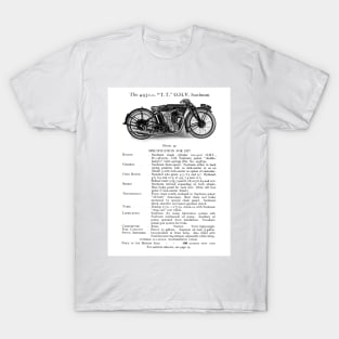 Sunbeam motorbike catalogue 1927 T-Shirt